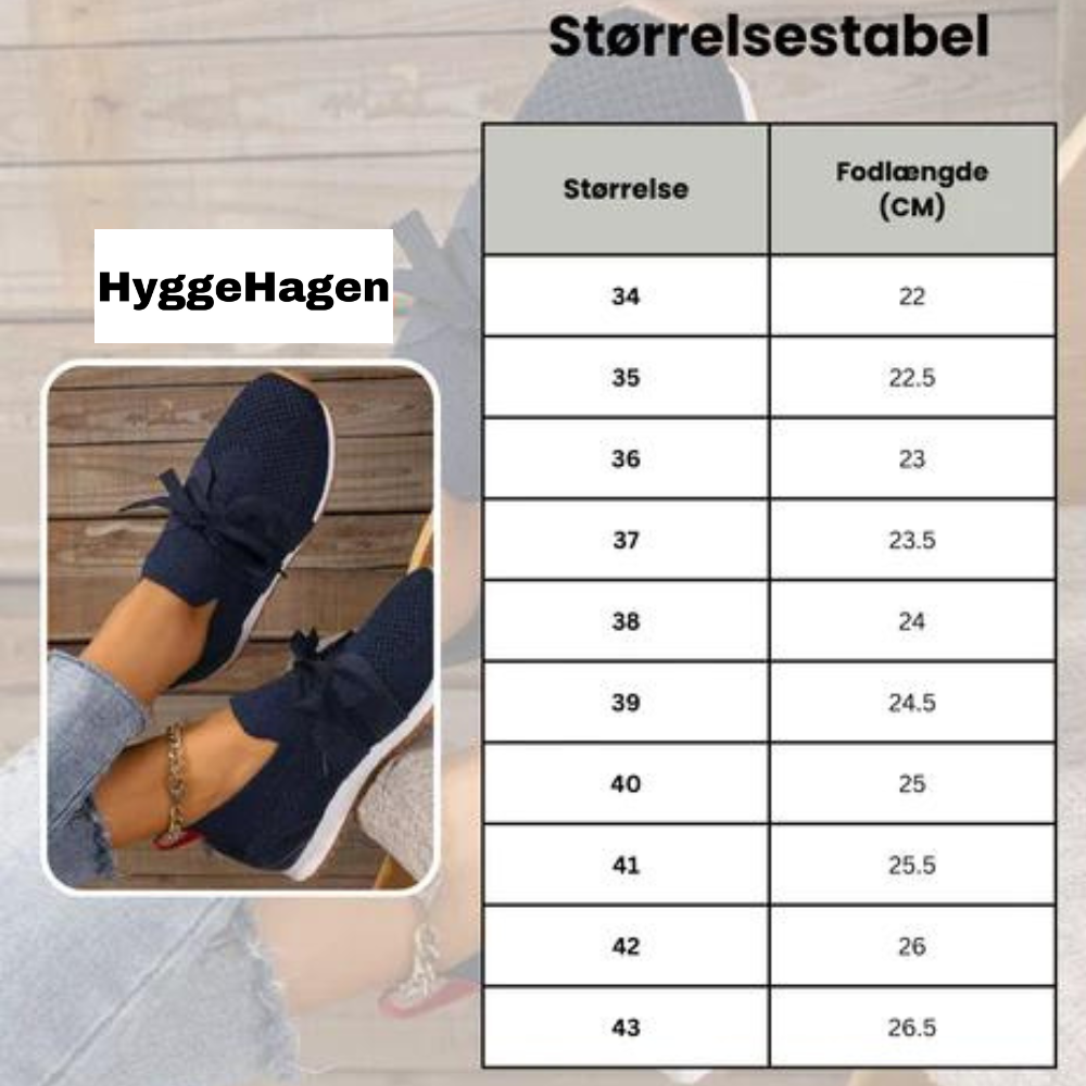 Aurelia - Kvinders Letvægts Strikket Slip-On Sneakers